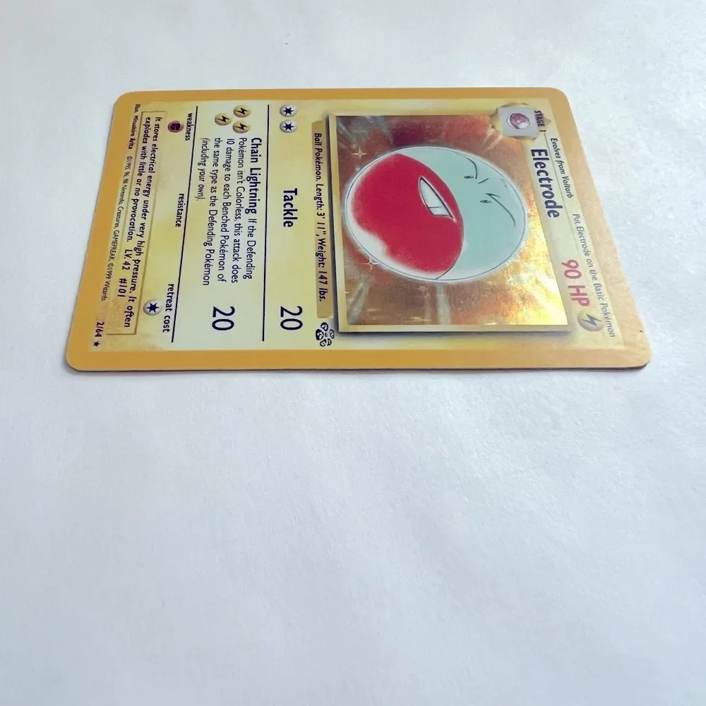 Vintage Pokemon Halo Electrode #2/64 Gamefreak 1999 Wizards Card